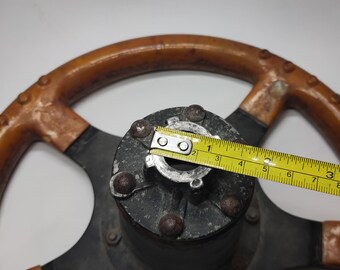 Vintage Formuling Steering Wheel - Made in France, Retro Car Part