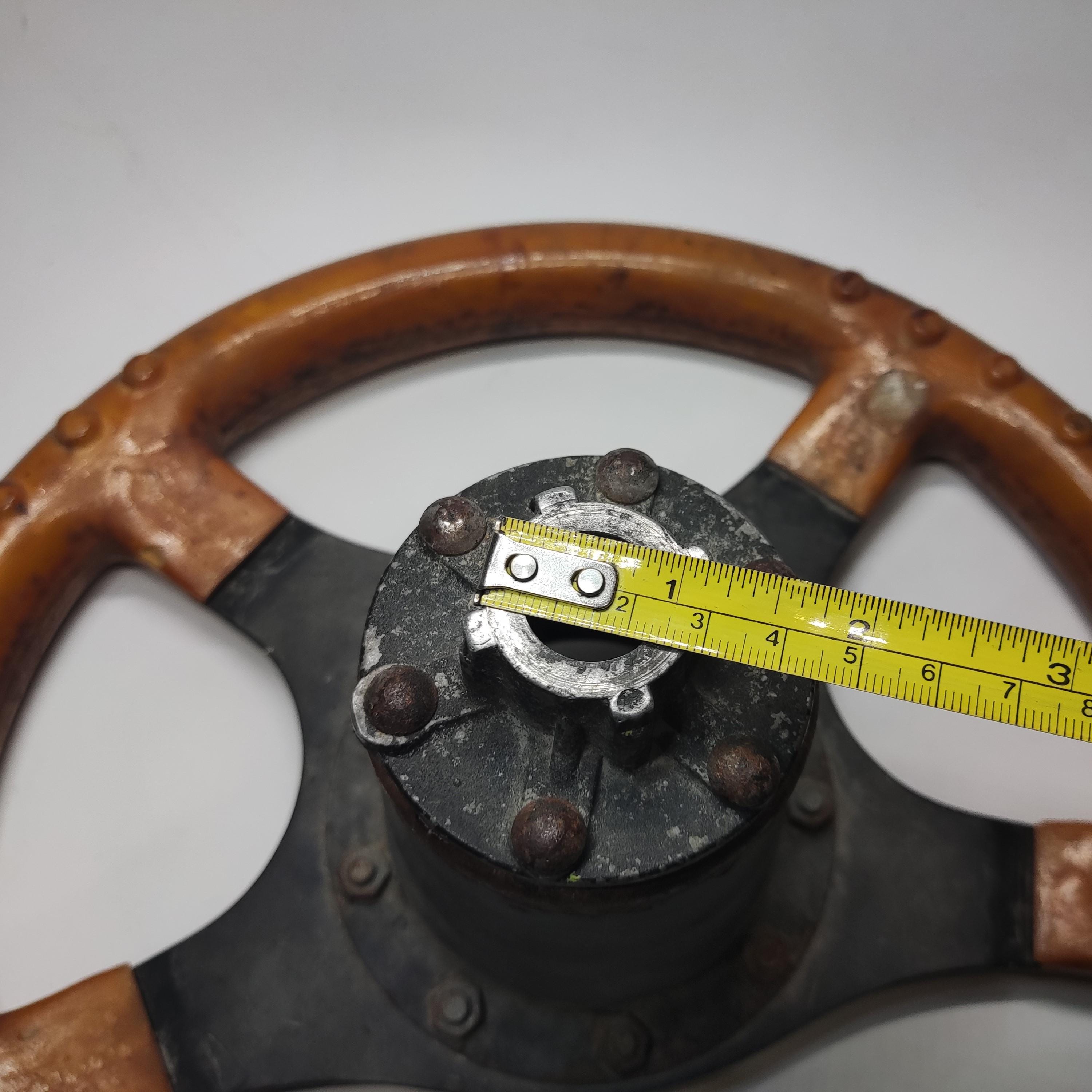 Vintage Formuling Steering Wheel - Made in France, Retro Car Part