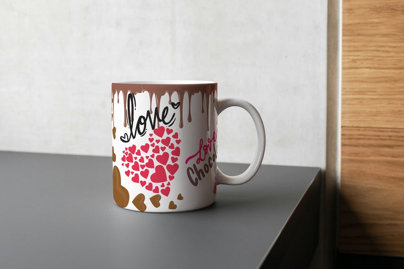 Personalized cup with first name, Nutella chocolate gift mug anniversary, birthday, Valentine's Day happy Valentine love friendship couple love image 5