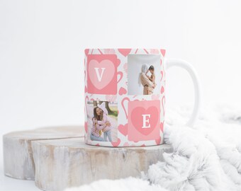 Personalized cup with first name, birthday mug gift for Mother's Day, birthday, Valentine's Day, happy Valentine's Day, love, friendship, couple, love