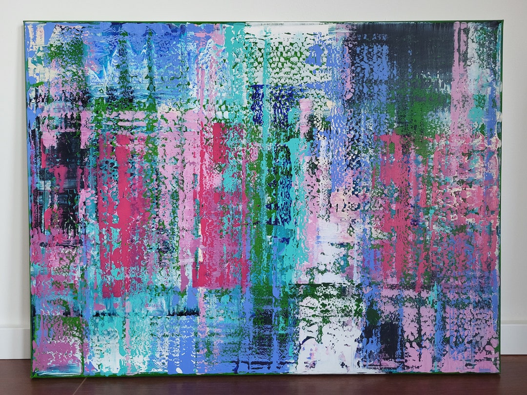 Acrylic Painting Squeegee Technique Etsy