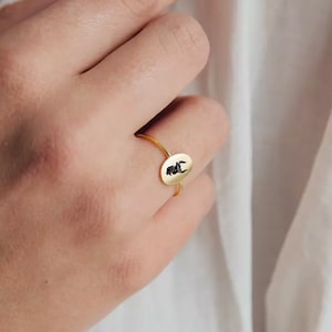 Custom Zodiac Ring Dainty Star Ring Horoscope Ring Constellation Ring Birth Month Ring Zodiac Jewelry Minimalist Ring image 1