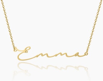 Colar com nome e assinatura personalizados: joias personalizadas em prata esterlina