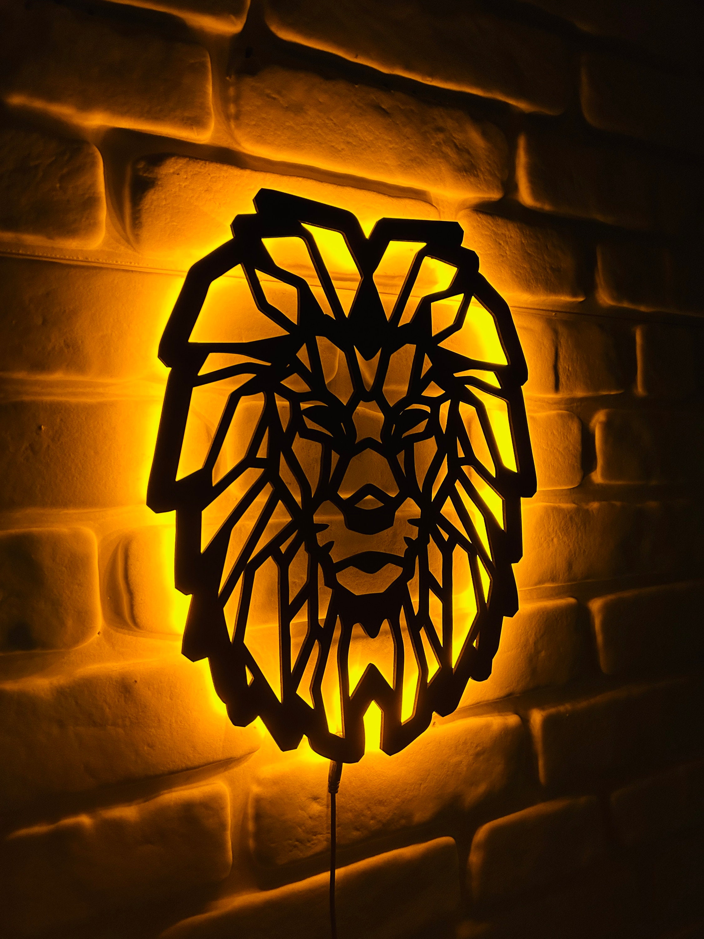 Lion Led Sign, Animal Neon Sign Minimalist Gift Kids Room Wall Decor ...