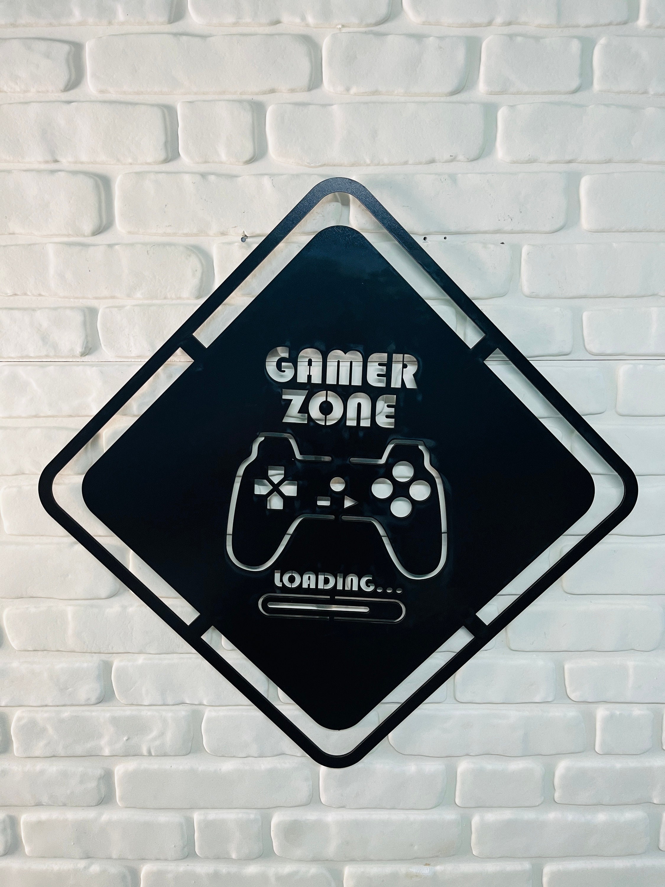 Gamer Signs Frame Gamer Zone Led Sign Gamer Room Led Sign Christmas Gift Wall Decor Home ...