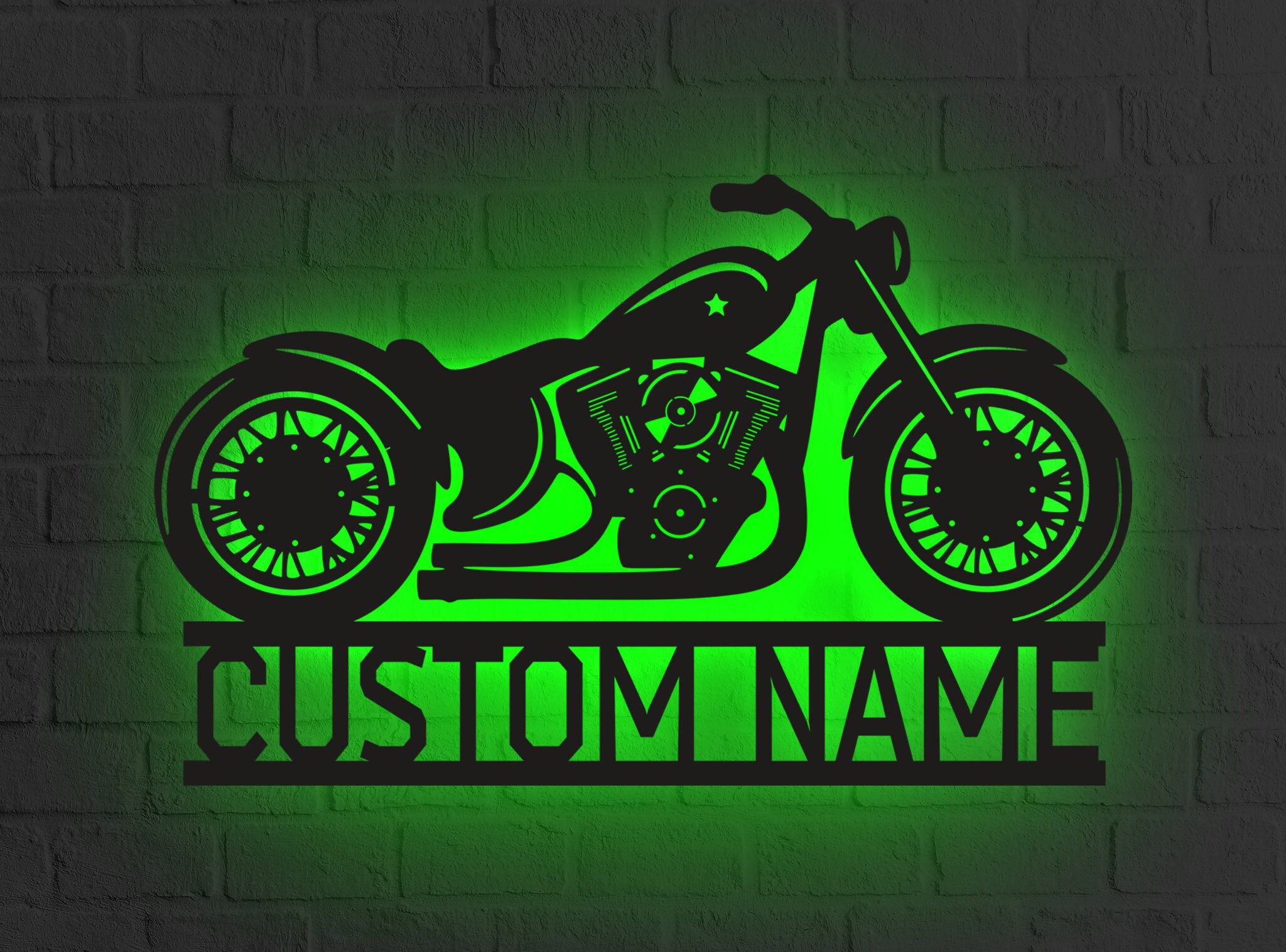 Custom and Personalized Motorcycle Led Sign, Motorcycle Neon Sign