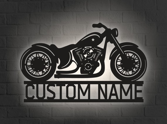 Custom and Personalized Motorcycle Led Sign, Motorcycle Neon Sign