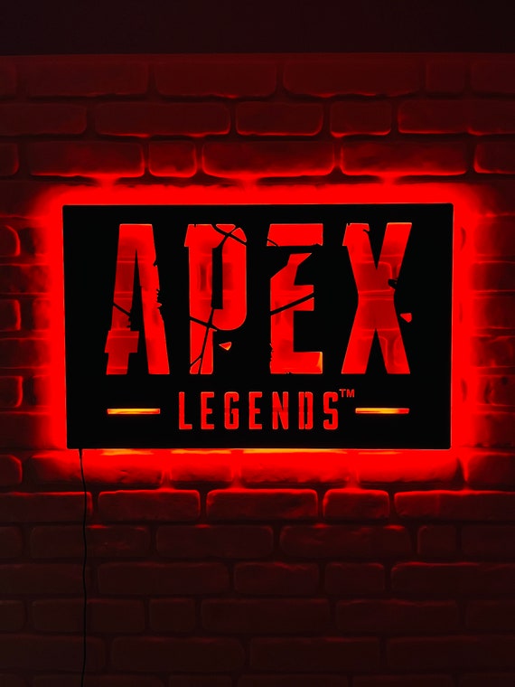 APEX Logo Led Sign, Gamer Wall Decor Gamer Room, Gift for Kids