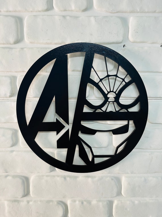 Avengers logo wall light deals