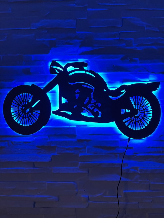 Motorcycle V2 Led Sign, Motorcycle Neon Sign, Motor Lover