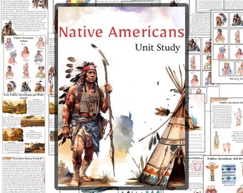 Native Americans unit study, Thanksgiving unit, Bison unit study, Native Indian unit study, Native American tribes, Homeschool history