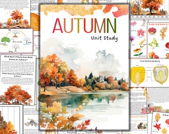 fall unit study, Mushroom unit study, Corn unit study, Fox unit study, Oak  tree cycle, Fall activities, Fall nature study, Montessori fall