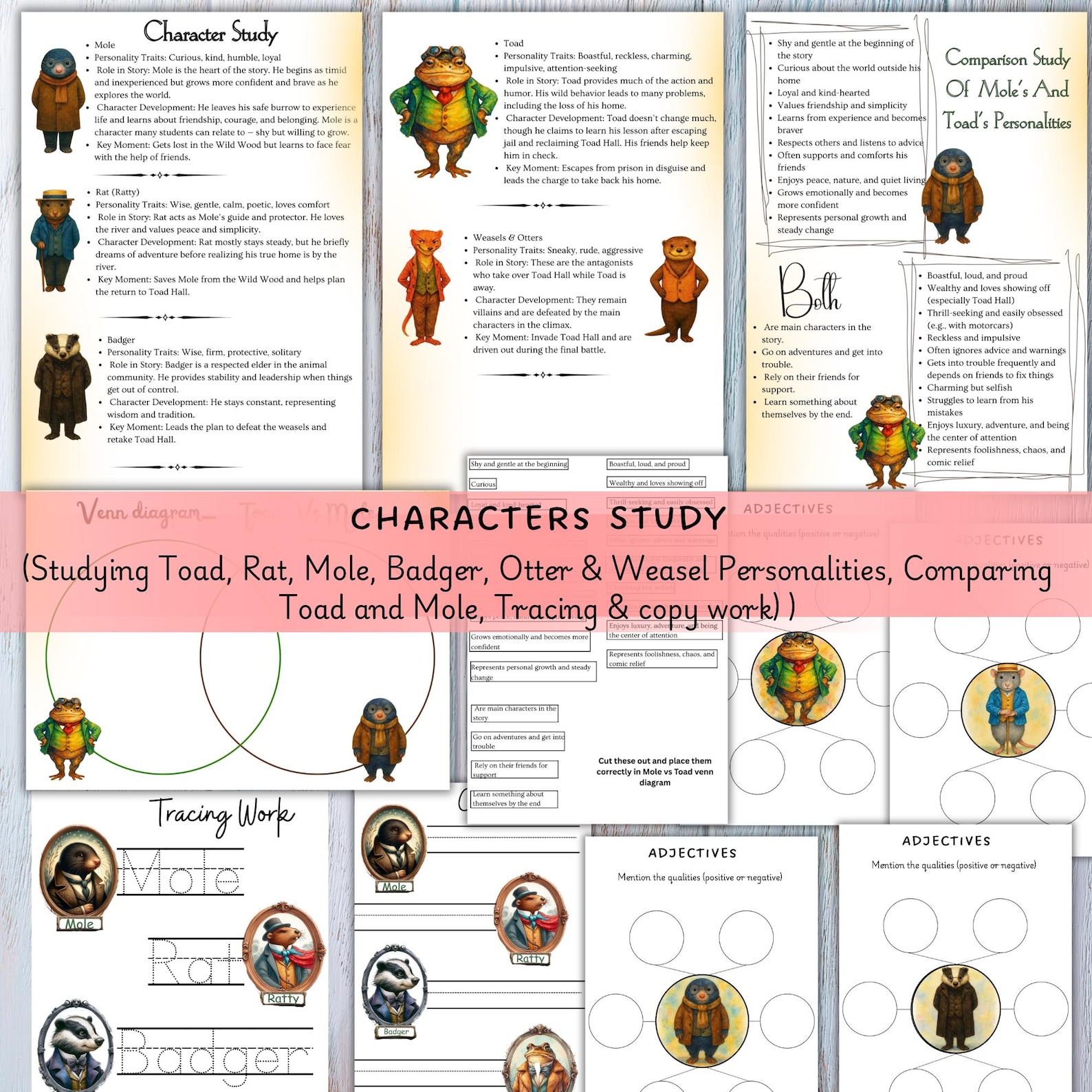 Wind in the Willows Novel Companion, Literature Study, Wind in the ...