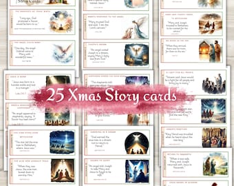 Adventsjulkort, Julberättelsekort, Lukasevangeliet och Matteusevangeliet, Bibelkort, Hemundervisning julkort utskrivbara