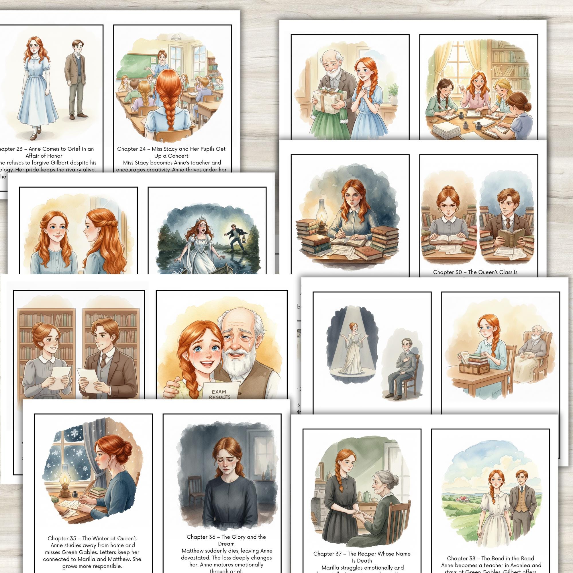 Anne of Green Gables Novel Study, Literature Unit, Reading ...