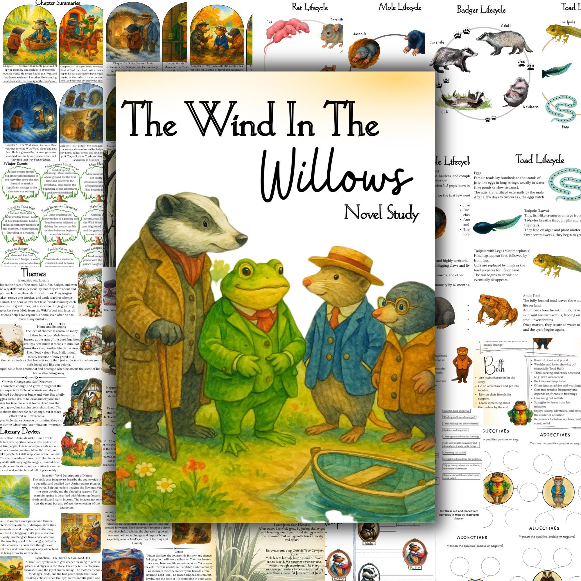 Wind in the Willows Novel Companion, Literature Study, Wind in the ...