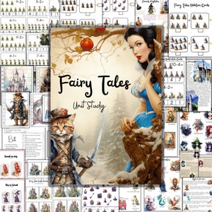 Fairy Tales unit study, Folktales unit study, Multicultural Fairy tales, Fairy atles History, Fairy tales Printables, Fairy tales activities