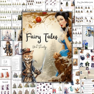 Fairy Tales unit study, Folktales unit study, Multicultural Fairy tales, Fairy atles History, Fairy tales Printables, Fairy tales activities