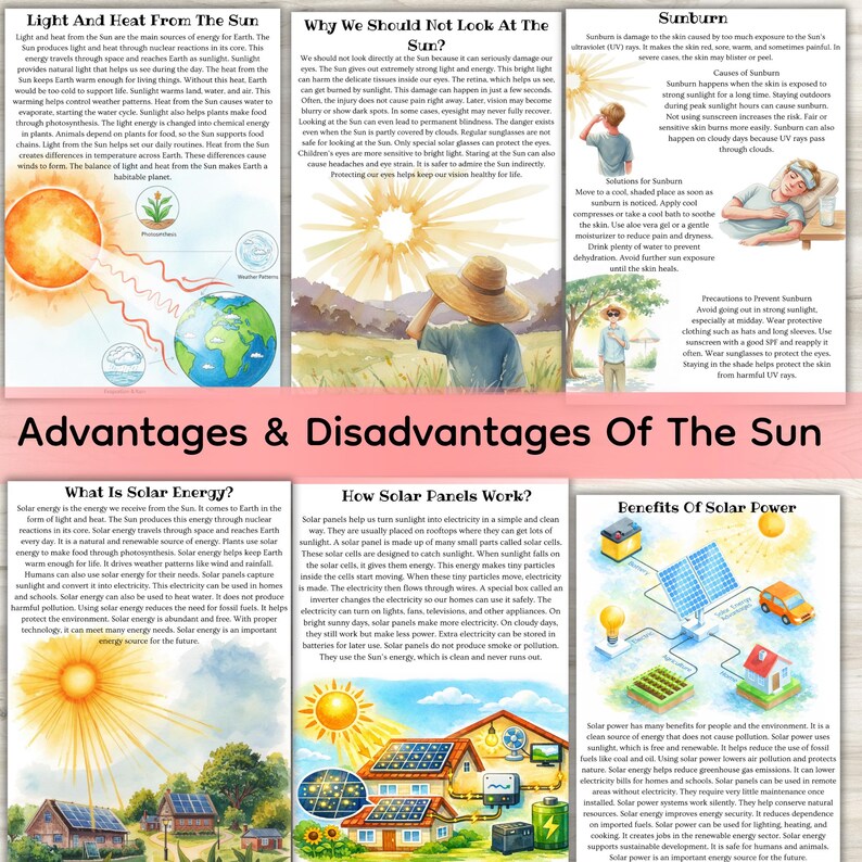 Basic Sun Example SUN UNIT STUDY, Sun Anatomy, Sun Printables, Sun Worksheets, Sun Layers ...