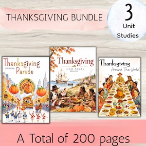 THANKSGVING BUNDLE, Thanksgiving unit study, Thanksgiving spelling workbook , Thanksgiving Unit study, Pilgrims history, Mayflower study