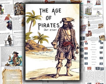 Piraten Einheit Studium, Piraten druckbar, Piraten Aktivitäten Blätter, Age of Pirates Homeschool, Geschichte Homeschool, Piratenschiffe