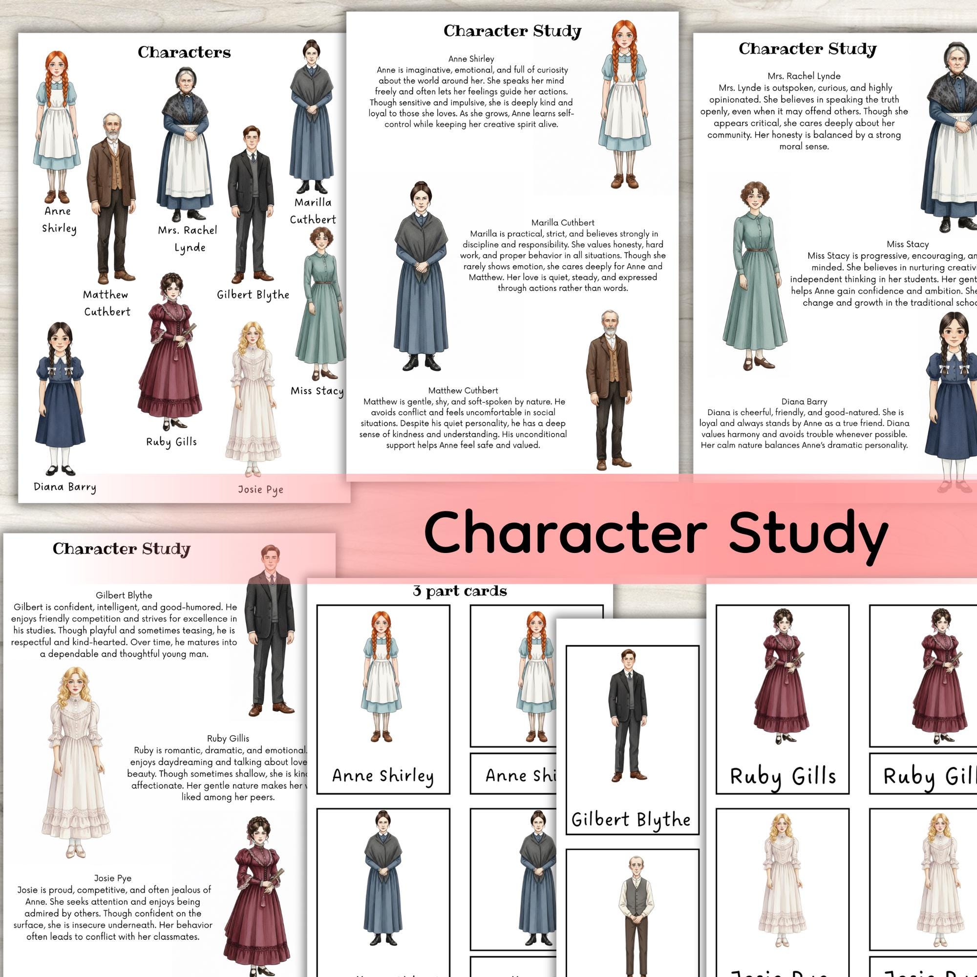 Anne of Green Gables Novel Study, Literature Unit, Reading ...