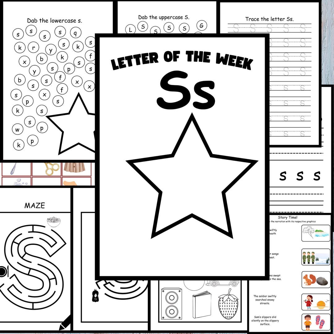 Letter of the Week Worksheets, Phonics Worksheets, Alphabet Binder ...