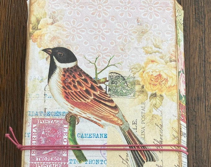 Junk Journal Folio Ephemera Holder Floral Journal Handcrafted Document ...