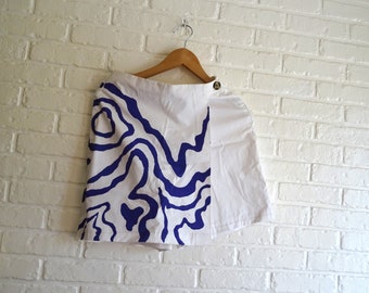 Falda pantalón pintada a mano