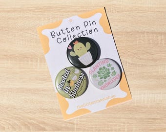 Teacher Button Pins, Teacher Affirmation Pins, Succulent Pins, Teacher Appreciation, Teacher Gifts, School Pins, Backpack Pin, Inspirational