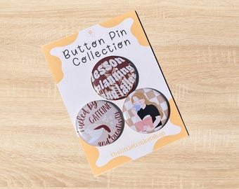 Lesson Planning and Lattes, Teacher Button Pins, Mental Health Pins, Teacher Appreciation, Teacher Gifts, School Pins, Inspirational Gifts