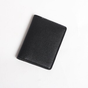 Pu Leather Wallets, Men's Fashion Leather Wallets in Glossy Black Straight Sean Fashion With Vertical And Horizontal Styles