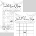 Black and White Greenery Bridal Shower Games Bundle, Recipe Cards ...