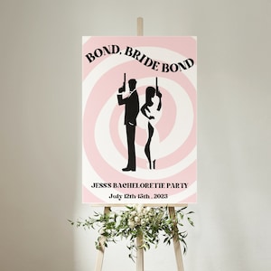 Bond Bride Bond James Bond Inspired Bachelorette Party Sign