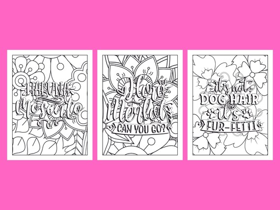 Funny Quotes for Adult Coloring Relaxation and Stress Relief - Etsy Funny Quotes for Adult Coloring Relaxation and Stress Relief - Etsy