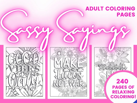 Funny Quotes for Adult Coloring Relaxation and Stress Relief - Etsy Funny Quotes for Adult Coloring Relaxation and Stress Relief - Etsy