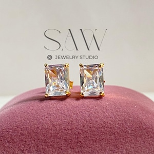 14k Solid White Gold Solitaire Diamond Cartilage Stud Internal Threaded Helix Piercing Gold Moissanite Screw Flat Back Tragus Push Back