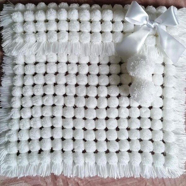 Pom Pom Blanket Etsy UK