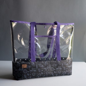 Klare Einkaufstasche | Einkaufstasche Strand, Pool | Transparente Tasche | Strandtasche | Vinyltasche