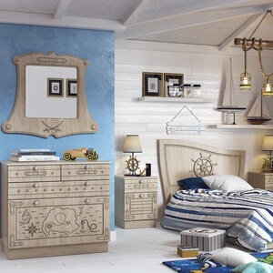 DXF  "The Pirate" Children's bedroom  for CNC milling machine.