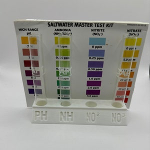 Kit de prueba de agua para acuarios API Tubo y soporte de tarjeta de referencia