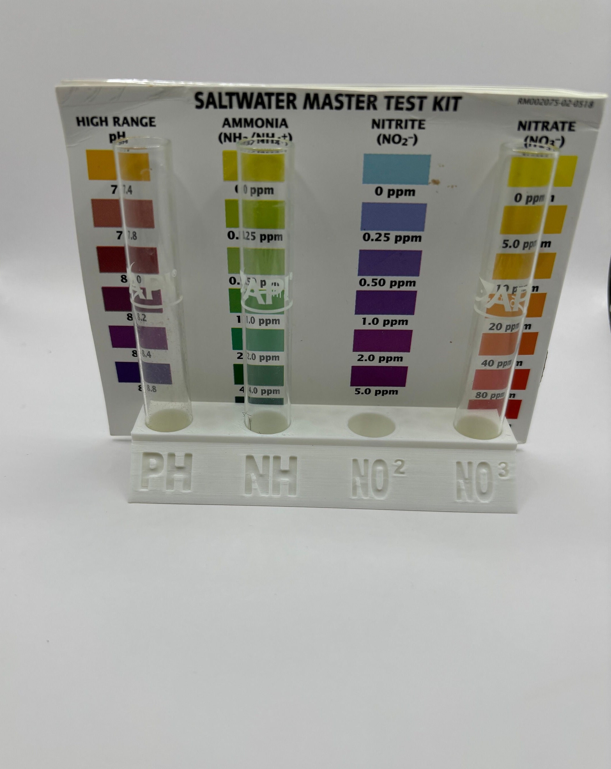 API Aquarium Water Test Kit Tube and Reference Card Holder - Etsy
