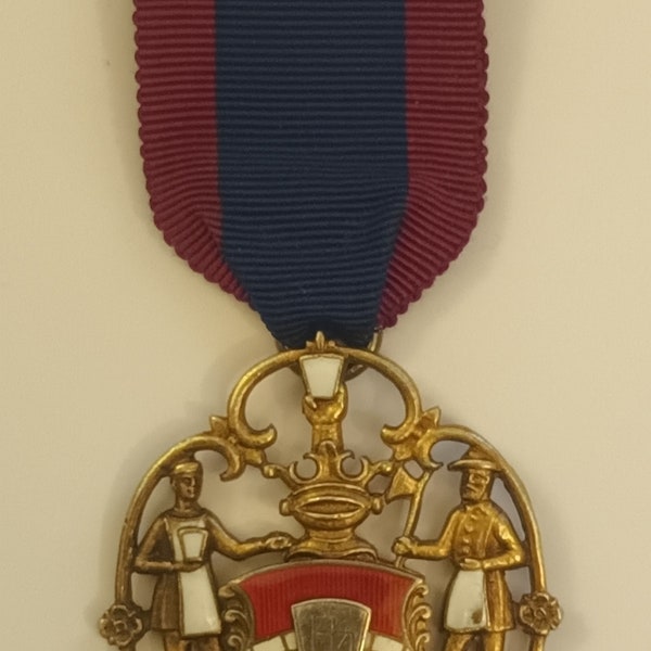Rare & Antique SILVER Lapis Anculi Reprobatus Caput Masonic Jewel,Medal