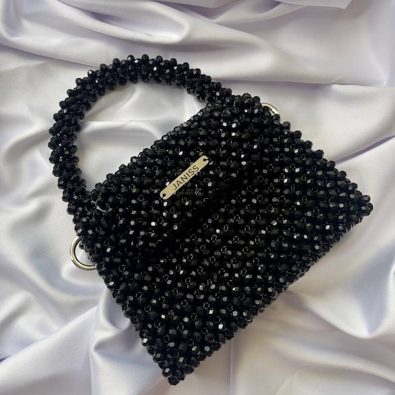 Borsa Da Sera Con Nodo E Strass - Pochette Brillante Con Diamanti, Per Feste E Matrimoni - Foto 11