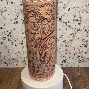 Tooled Leather Tumbler