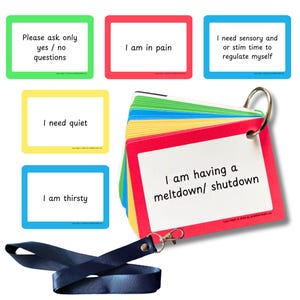 Plastic communicatiekaarten voor ADHD en autisme, speciale communicatiehulpmiddelen voor non-verbale volwassenen en kinderen, flashkaart spraakvertraging