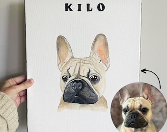 Custom Pet Portrait, pet memorial, custom painting, animal portrait