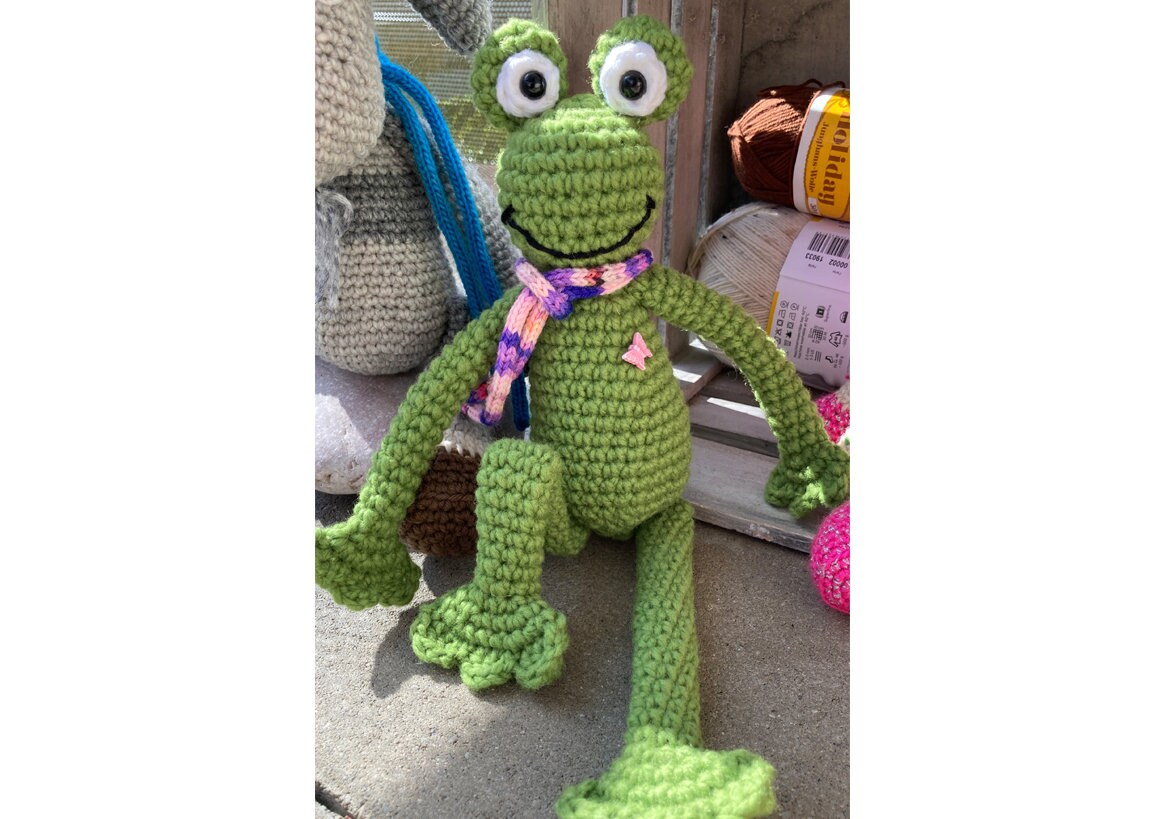 Süßer Frosch Plüschtier 30 Cm | Weiches Kuscheltier Für Kinder
