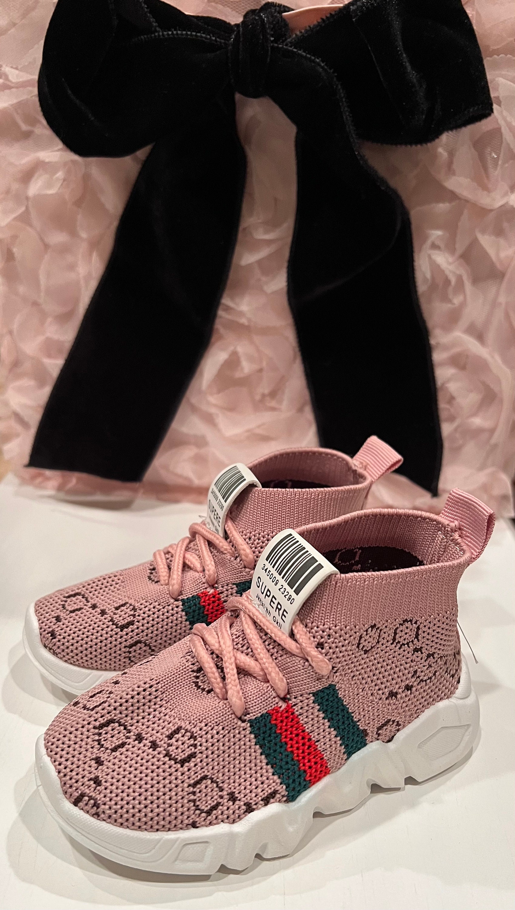 Toddler First Fashion Pink Tennis Shoes Gift Kids/toddler Etsy