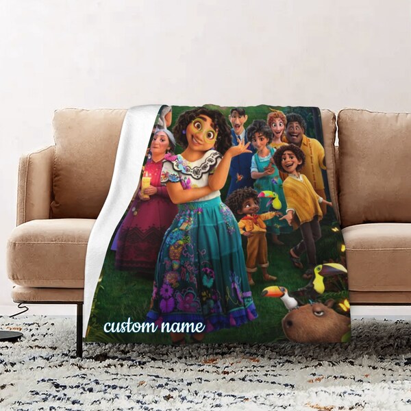 Nom personnalisé Encanto Blanket Soft Gift Blanket Home Decoration Sofa Blanket Bedding Living Room